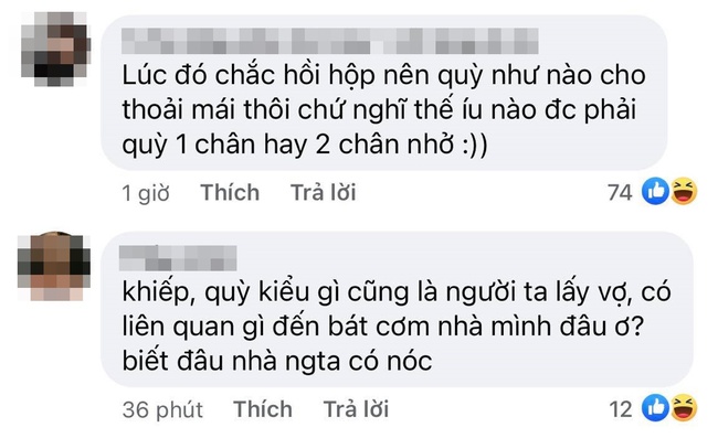 Cộng đồng mạng tranh cãi về màn quỳ gối cầu hôn của Quý Bình: “Quỳ như xin lỗi, chịu phạt” - Ảnh 4.