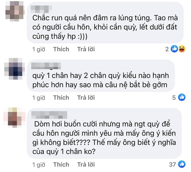 Cộng đồng mạng tranh cãi về màn quỳ gối cầu hôn của Quý Bình: “Quỳ như xin lỗi, chịu phạt” - Ảnh 5.