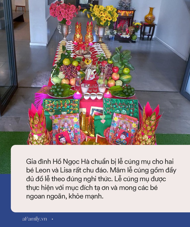 Gia đình Hồ Ngọc Hà - Khắc Việt - Dương Khắc Linh cúng mụ cho con sinh đôi: Mỗi nhà một kiểu nhưng nhà nào cũng cầu kỳ, hoành tráng - Ảnh 2. Gia đình Hồ Ngọc Hà - Khắc Việt - Dương Khắc Linh cúng mụ cho con sinh đôi: Mỗi nhà một kiểu nhưng nhà nào cũng cầu kỳ, hoành tráng - Ảnh 2.