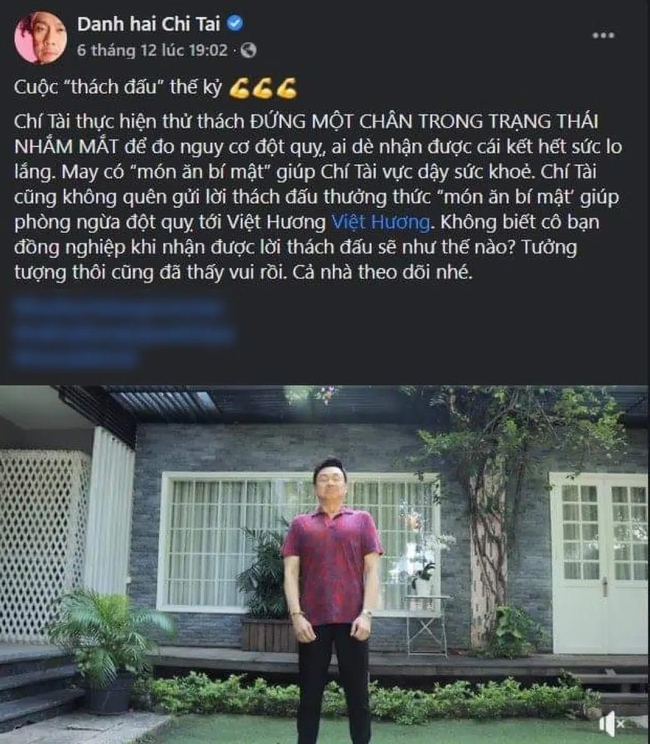 Nghệ sĩ Chí Tài từng thực hiện thử thách "Đứng một chân" để phòng ngừa đột quỵ: Động tác này hóa ra có rất nhiều lợi ích sức khỏe - Ảnh 1. Nghệ sĩ Chí Tài từng thực hiện thử thách "Đứng một chân" để phòng ngừa đột quỵ: Động tác này hóa ra có rất nhiều lợi ích sức khỏe - Ảnh 1.
