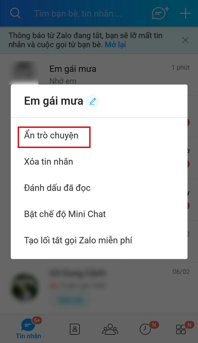 Góc cảnh báo: Chị em đã biết cách xem tin nhắn ẩn trên Zalo chưa, ổ ngoại tình, "chăn rau" chính là đây chứ đâu - Ảnh 2.