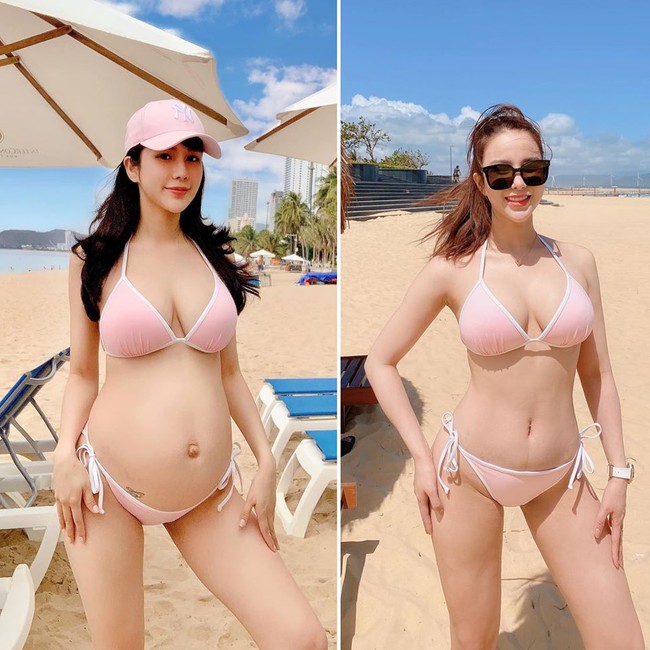 Diệp L&acirc;m Anh cho mọi người thấy v&oacute;c d&aacute;ng gợi cảm trước v&agrave; sau khi sinh nở.
