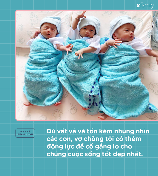 Bà mẹ 9x kể hành trình sinh ba: Mang thai đi không nổi, đẻ xong phải huy động 4 người để chăm 3 con - Ảnh 10.