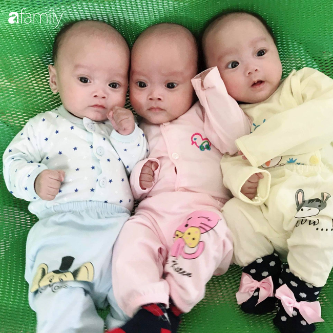 Hé lộ cuộc sống của gia đình bỉm sữa sinh ba: 2 tháng đầu gần như trắng đêm, bà nội, ngoại và 2 người giúp việc hỗ trợ mới xuể - Ảnh 6.