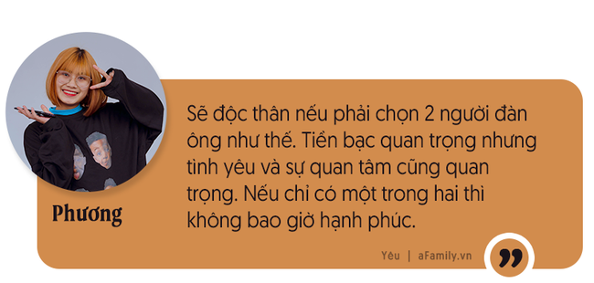 Phái nữ chọn đàn ông 5 triệu hay 50 triệu: Có những người mẹ bảo phải chọn chồng giàu để cưới đến cô quyết độc thân còn hơn ôm bực vào người - Ảnh 9.