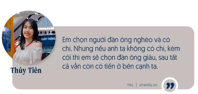 Phái nữ chọn đàn ông 5 triệu hay 50 triệu: Có những người mẹ bảo phải chọn chồng giàu để cưới đến cô quyết độc thân còn hơn ôm bực vào người - Ảnh 7.