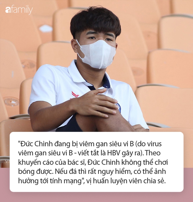 Cầu thủ Đức Chinh bị viêm gan siêu vi B, có thể nguy hiểm tính mạng nếu tiếp tục chơi bóng - Ảnh 1. Cầu thủ Đức Chinh bị viêm gan siêu vi B, có thể nguy hiểm tính mạng nếu tiếp tục chơi bóng - Ảnh 1.