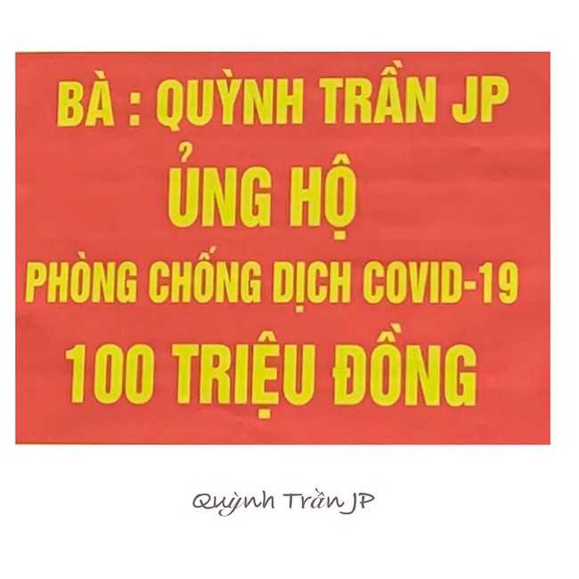 Quỳnh Trần JP đóng góp 100 triệu ủng hộ chống dịch Covid-19 ở Việt Nam, dân mạng rào rào kêu gọi mạnh mẽ &quot;nắm tay đón ngày an yên&quot; - Ảnh 2.