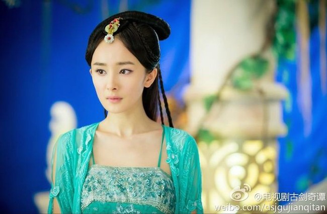 Váy xanh lá rực rỡ: Đường Yên - Dương Mịch - Angelababy là nữ thần, Lưu Thi Thi sinh ra để làm người đẹp cổ trang - Ảnh 9.