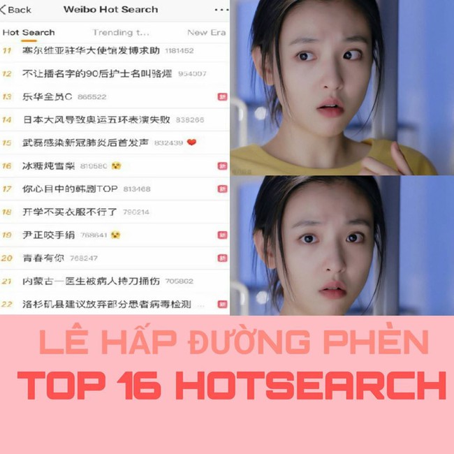 &quot;Lê hấp đường phèn&quot;: Lao thẳng lên Hot Search, được khen vì Ngô Thiến xinh đẹp, nam chính cực điển trai  - Ảnh 3.