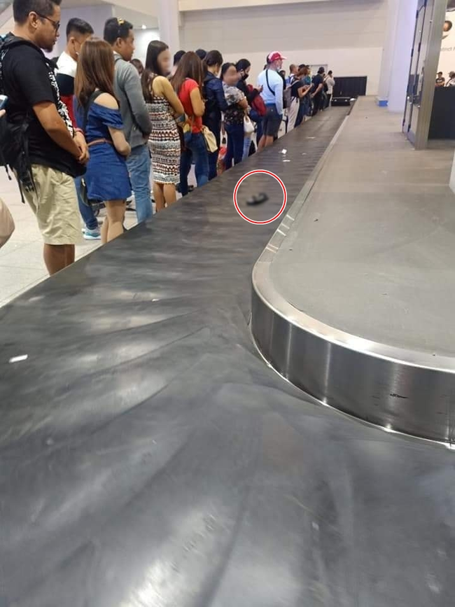 Hàng trăm hành khách ở sân bay ngơ ngác đứng nhìn chiếc quần lạ trôi qua lại trên băng hành lý, không ai dám nhận của mình - Ảnh 3.