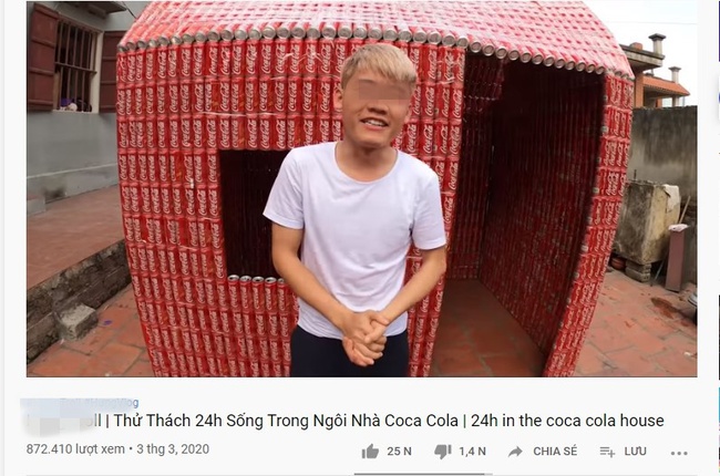 Xây ngôi nhà bằng 5000 lon coca, con trai Bà Tân Vlog gây tranh cãi vì phá hoại môi trường - Ảnh 1.