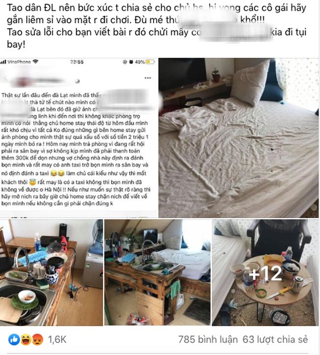Thuê homestay ở Đà Lạt rồi ăn ở bẩn thỉu, nhóm các cô gái xinh đẹp còn đăng bài &quot;tố ngược&quot; trên Facebook - Ảnh 1.