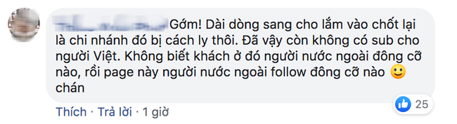 Một thương hiệu đồ ăn nhanh tại Việt Nam đăng tin về Covid-19 bằng tiếng Anh khiến cư dân mạng bức xúc - Ảnh 2.