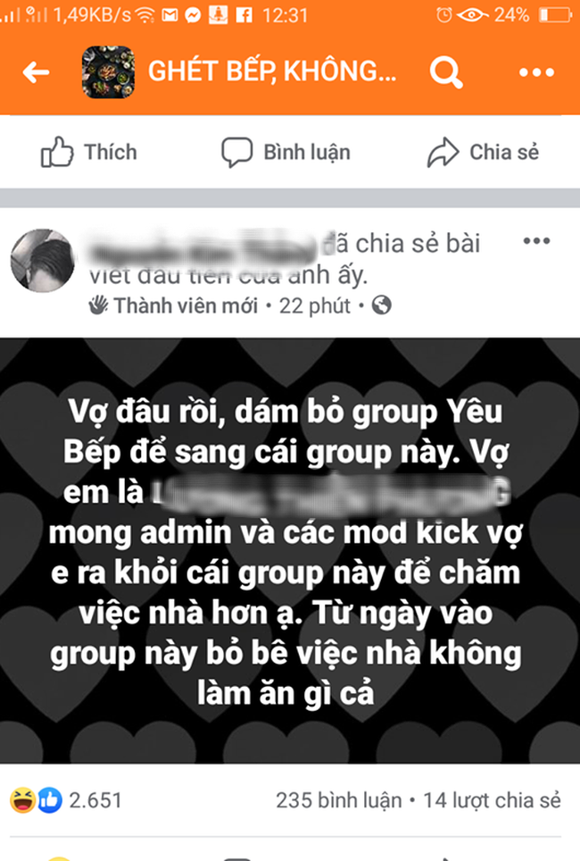 Chân dung ông chồng tạo nên group gây sốt MXH tăng thành viên chóng mặt sau 3 ngày thành lập: Vẫn nấu ăn, dọn nhà và những quan điểm &quot;cực chất&quot;  - Ảnh 5.