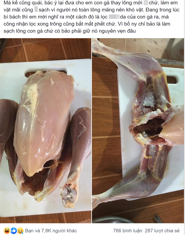 Về ra mắt bị bố người yêu thử thách "vặt sạch hết lông gà mới được vào nhà", gái "đảm" làm loáng cái xong nhưng thành quả hết hồn - Ảnh 1. Về ra mắt bị bố người yêu thử thách "vặt sạch hết lông gà mới được vào nhà", gái "đảm" làm loáng cái xong nhưng thành quả hết hồn - Ảnh 1.
