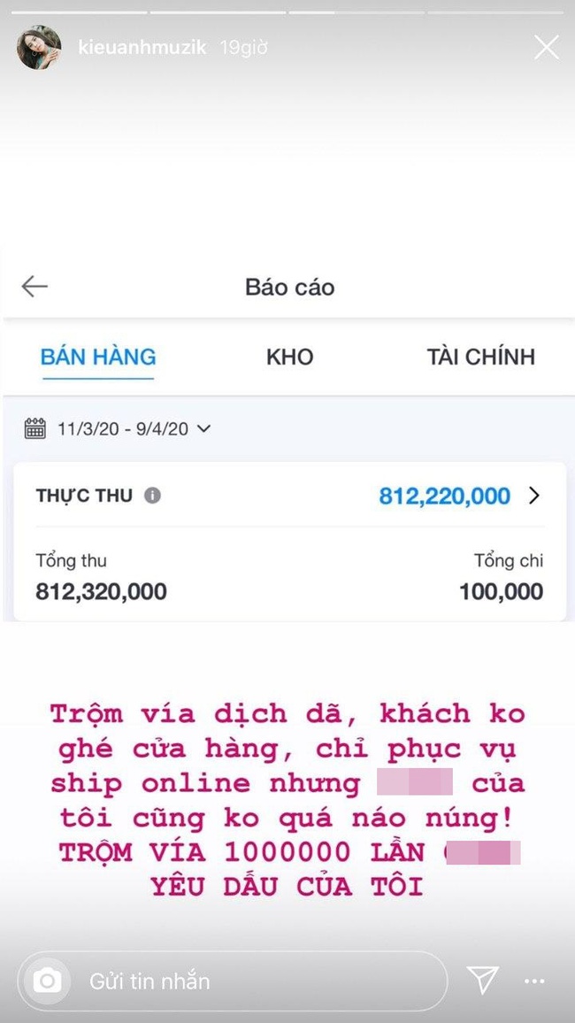 Ca nương Kiều Anh hào hứng khoe cửa hàng vẫn đạt doanh thu gần tỷ dù phải đóng cửa, chỉ bán online đơn vẫn tới tấp - Ảnh 2.