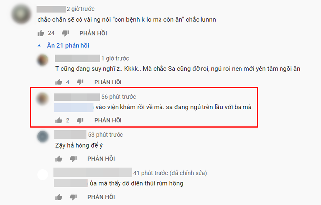 Vừa ăn cua chi&ecirc;n x&ugrave; trong vlog mới vừa tiết lộ b&eacute; Sa bị sốt tận 39 độ, c&ograve;n co giật tới mức cắn v&agrave;o tay mẹ, Quỳnh Trần JP khiến bao fan kh&oacute;c v&igrave; thương Sa - Ảnh 7.