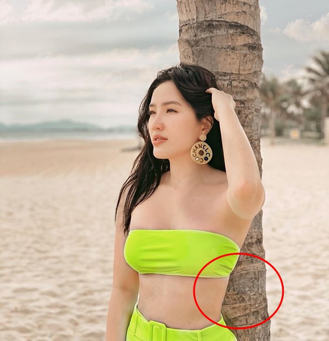 Khoe ảnh mặc bikini thả dáng sexy nhưng Bảo Thy lại bị bóc mẽ photoshop lộ liễu - Ảnh 2.