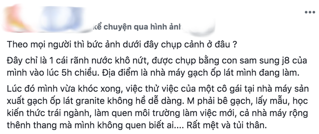 Ngồi khóc cạnh rãnh nước vì công việc vất vả, cô nàng nhìn thấy cảnh tượng bất ngờ giúp tương lai cô thay đổi hoàn toàn - Ảnh 1.