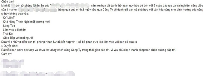 Nàng công sở bị cho nghỉ sau... 2 ngày thử việc, dân mạng ngã ngửa khi biết lý do - Ảnh 2.