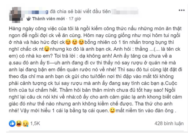 Bạn của chồng nhắn tin 