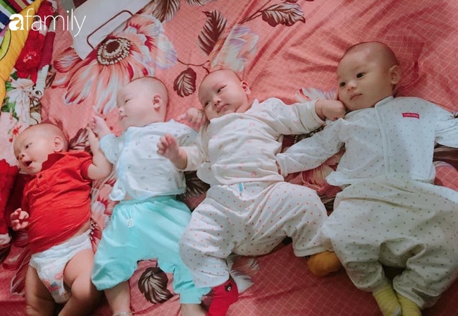 4 chị em trong nhà bất ngờ bầu bí, sinh con cùng một lúc, các bé nằm cạnh nhau nhìn chẳng khác nào sinh tư - Ảnh 5.