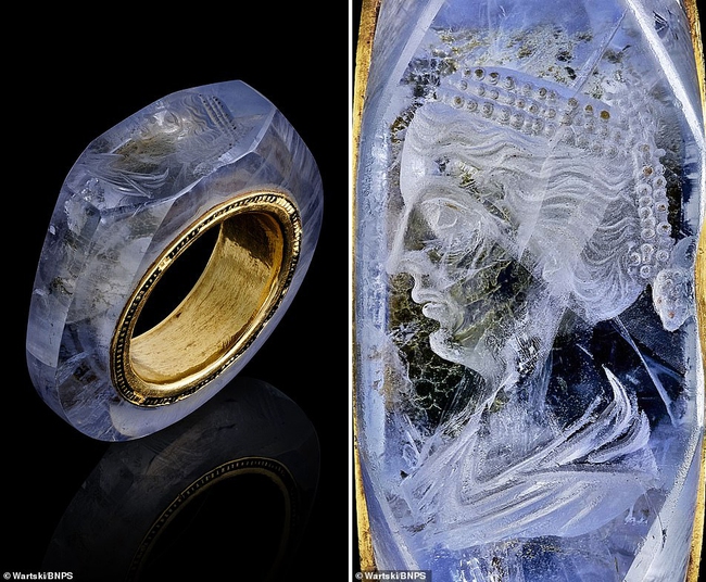 Bí ẩn gương mặt người phụ nữ đẹp tuyệt trần khắc trên chiếc nhẫn Sapphire 2.000 năm tuổi của vị hoàng đế La Mã ham mê sắc dục - Ảnh 2.