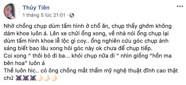 Khi các ông chồng showbiz cầm máy chụp ảnh cho vợ: Công Vinh bị Thủy Tiên mắng đến tội, sản phẩm của ông xã Lan Khuê thế nào mà được vợ khen? - Ảnh 2.