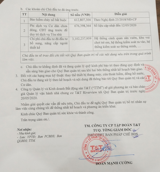 Hà Nội: Cư dân bức xúc đề nghị chủ đầu tư bàn giao quỹ bảo trì, thay tháng máy - Ảnh 8. Hà Nội: Cư dân bức xúc đề nghị chủ đầu tư bàn giao quỹ bảo trì, thay tháng máy - Ảnh 8.