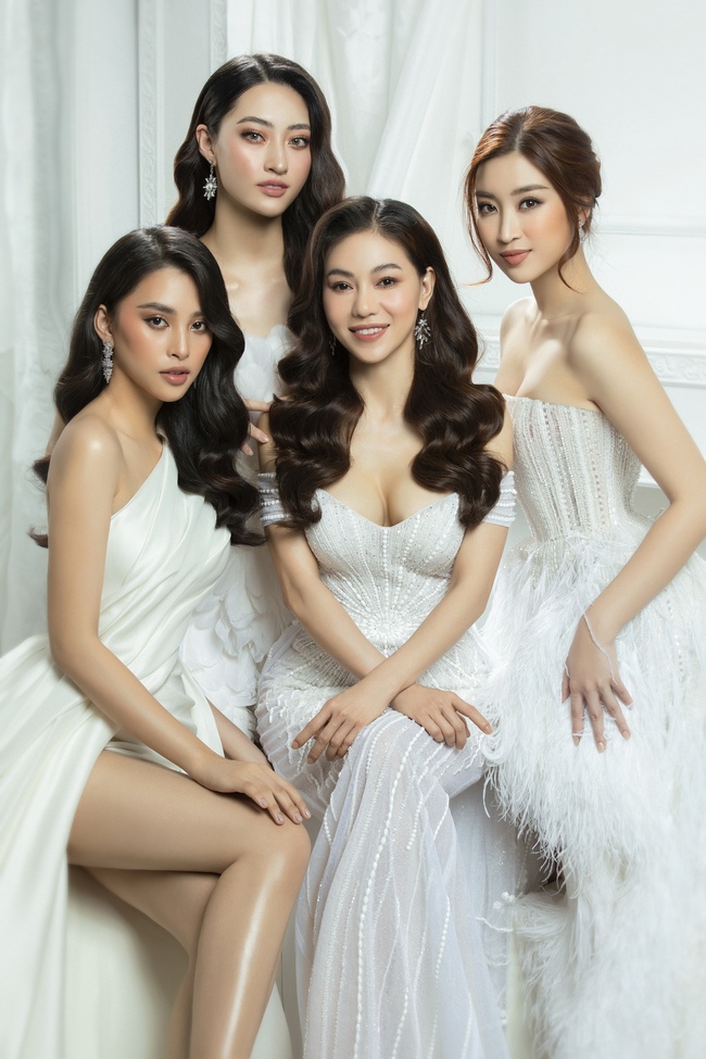 Bộ ba Hoa hậu Tiểu Vy - Mỹ Linh - Thùy Linh &quot;đẹp rụng rời&quot; khi đọ vương miện trong bộ ảnh mới - Ảnh 1.