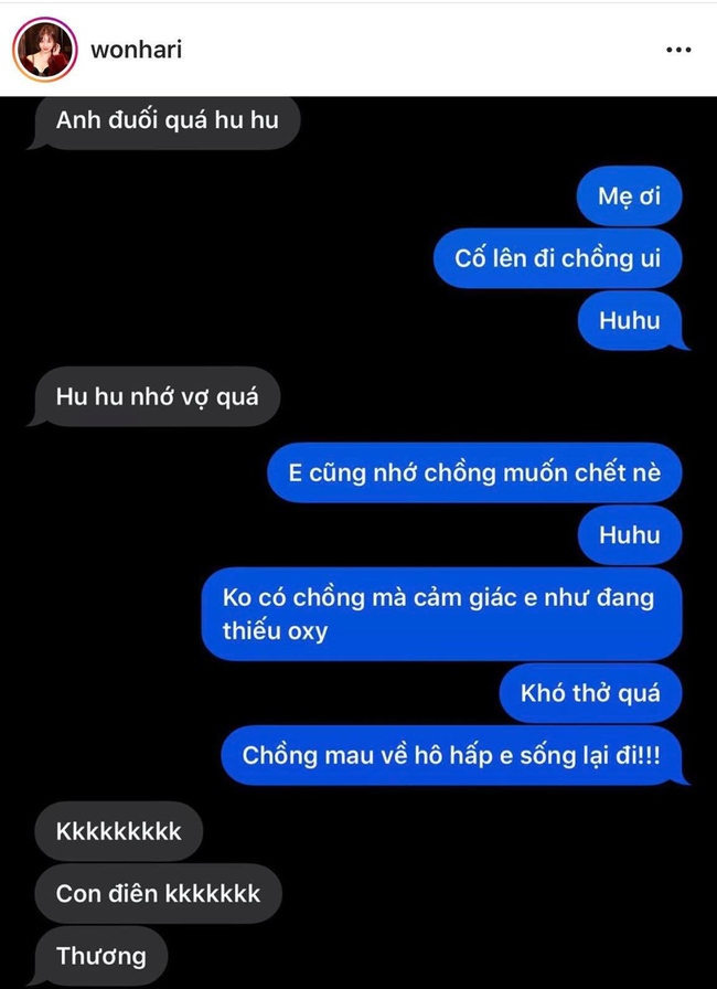 Hari Won nửa đêm nhắn tin &quot;mè nheo&quot; vì không có chồng ngủ cạnh, nào ngờ câu đầu tiên Trấn Thành thốt lên lại là thế này - Ảnh 2.