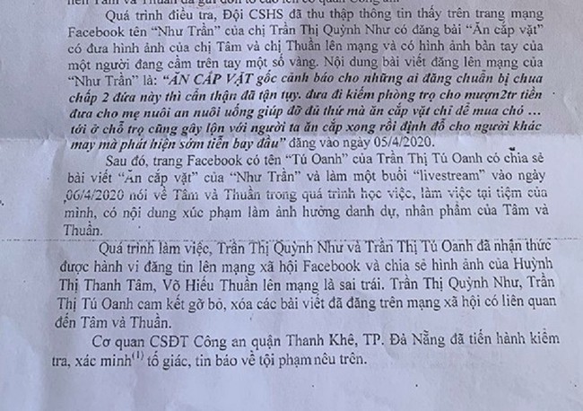 Diễn biến mới vụ hai thiếu nữ đòi tự sát vì... bị nghi trộm vàng - Ảnh 3.