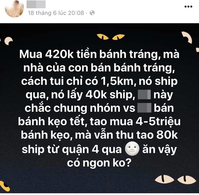 Mua bịch bánh tráng trộn ngay gần nhưng bị thu tận 40k tiền ship, anh chàng cau có đăng đàn hẳn 30 status để đòi &quot;công lý&quot; cho mình - Ảnh 1.