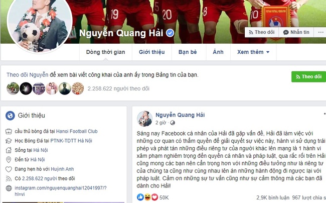 Quang Hải chính thức lộ diện sau lùm xùm lộ tin nhắn tình cảm vì bị hack Facebook, thần sắc cho thấy một điều bất ngờ - Ảnh 1.