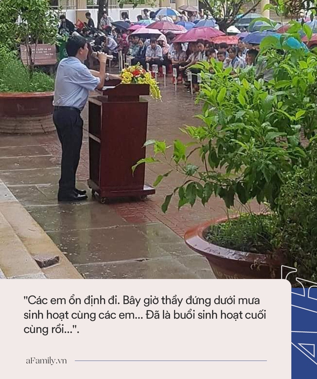 Buổi sinh hoạt ý nghĩa nhất đời học sinh: Thầy giáo đứng giữa trời mưa nói một câu khiến các em đều ngồi im phăng phắc - Ảnh 2.