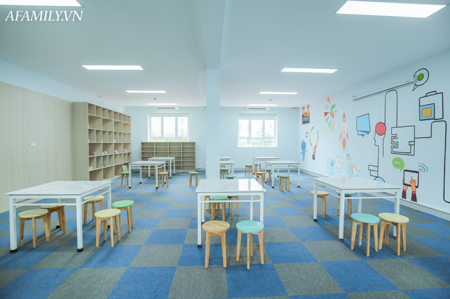 Một trường tiểu học mới toanh ở Hà Nội: Cơ sở vật chất cực đẹp, xây hẳn căn hộ riêng để dạy học sinh làm việc nhà  - Ảnh 7.