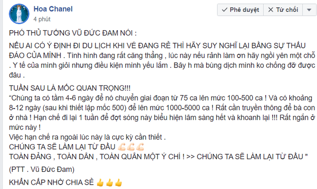 Giả mạo phát ngôn của PTT Vũ Đức Đam: &quot;Nếu ai đó có ý định đi du lịch khi vé đang rẻ thì hãy suy nghĩ lại bằng sự thấu đáo của mình&quot; - Ảnh 2.