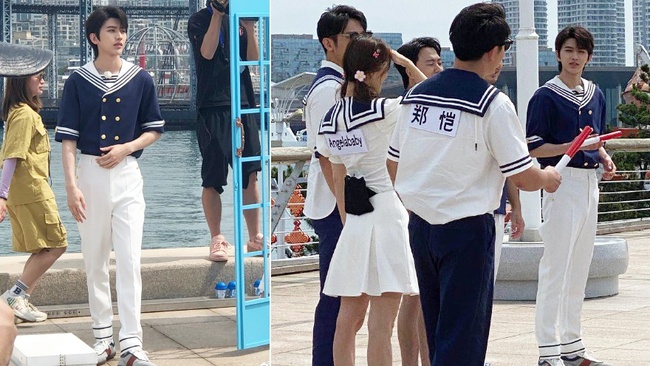 Running Man: Angelababy mặc đồ thủy thủ xinh xắn, Thái Từ Khôn khoe chân siêu dài lấn át các đàn anh - Ảnh 3. Running Man: Angelababy mặc đồ thủy thủ xinh xắn, Thái Từ Khôn khoe chân siêu dài lấn át các đàn anh - Ảnh 3.
