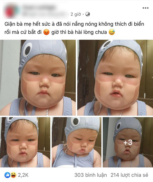 Xôn xao khắp Facebook: Xuất hiện nhiều em bé bị cháy nắng &quot;bá đạo&quot;, in hằn nguyên chiếc khẩu trang trên mặt, chuyện gì đang xảy ra? - Ảnh 2.