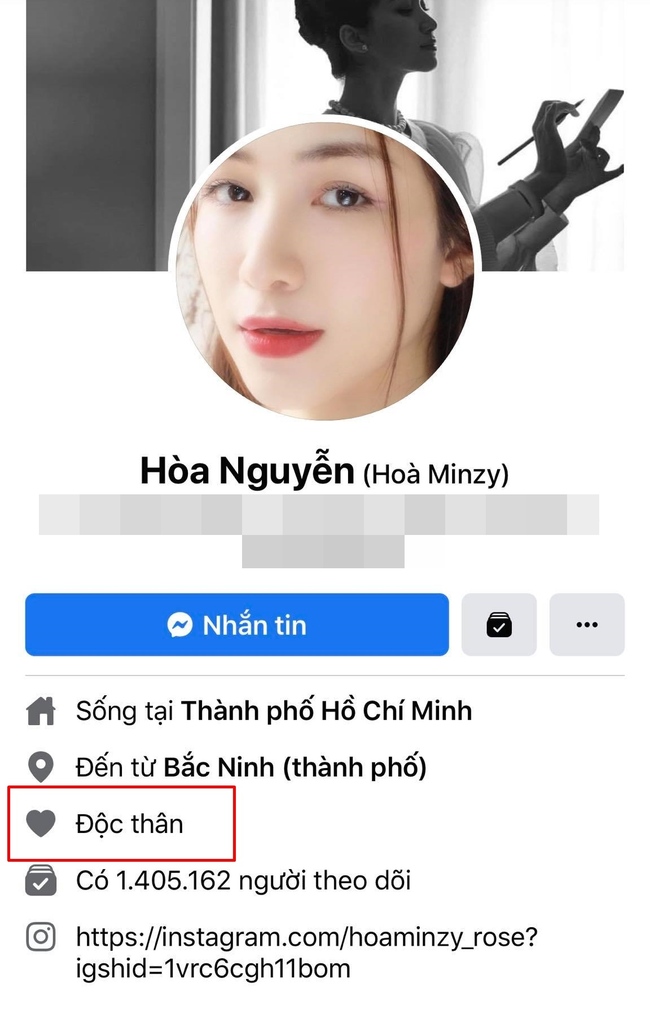 Phát hiện Hòa Minzy và bạn trai thiếu gia cùng công khai &quot;độc thân&quot; trên trang cá nhân, chuyện gì đây? - Ảnh 2.