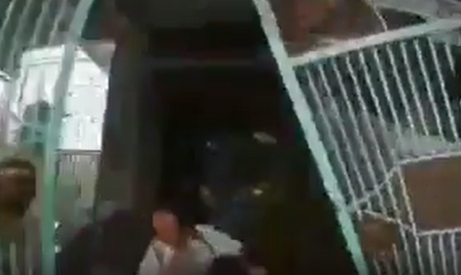 Clip: Con dâu đạp nhầm chân ga húc đổ cổng sắt lớn rồi đâm trực diện vào bố chồng - Ảnh 4. Clip: Con dâu đạp nhầm chân ga húc đổ cổng sắt lớn rồi đâm trực diện vào bố chồng - Ảnh 4.