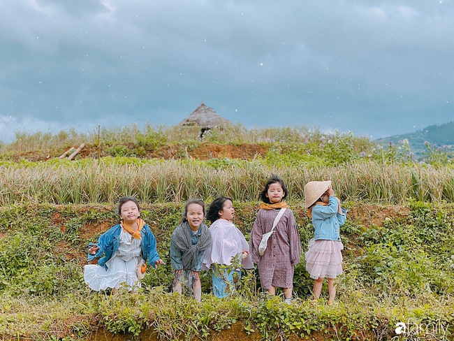 Bộ ảnh &quot;nhà có 5 nàng tiên&quot; rủ nhau lên Mù Cang Chải đẹp như tranh khiến người lớn cũng phải mê mệt - Ảnh 6.