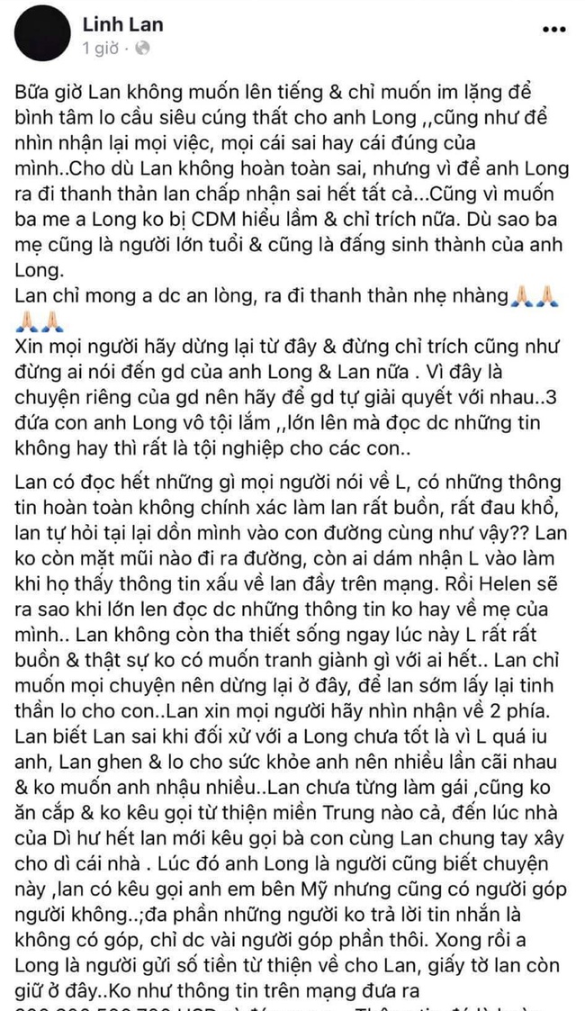 Vợ 2 Vân Quang Long chính thức lên tiếng sau khi bị bạn bè của chồng liên tục tố cáo  - Ảnh 2.