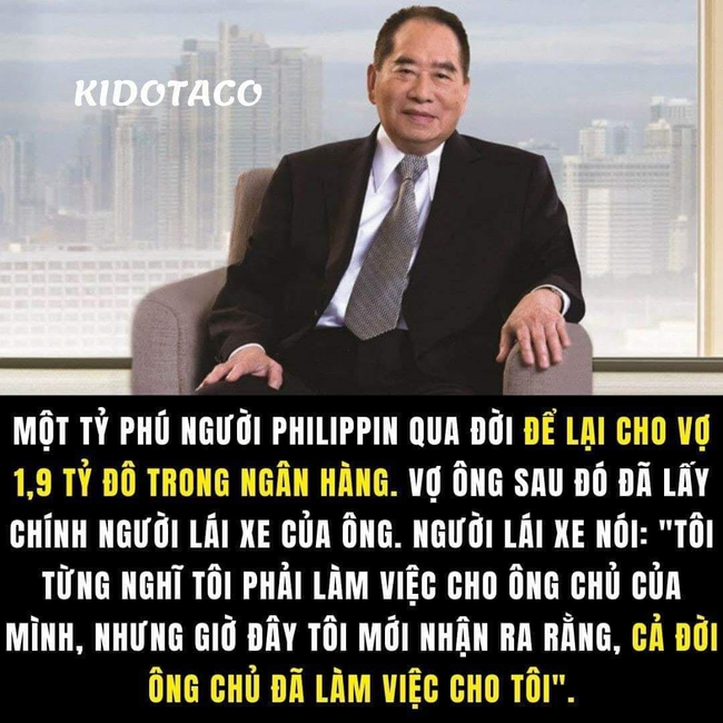 Xôn xao câu chuyện tỷ phú Philippines qua đời để lại tài sản khủng cho vợ nhưng người tài xế được hưởng cả, lấy bà chủ lẫn tài sản, thực hư ra sao? - Ảnh 1.