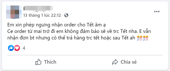 Các shop lớn nhỏ đồng loạt thông báo ngừng nhận order cho kịp Tết, chị em nên chuyển hướng mua hàng sẵn ngay thôi - Ảnh 4.