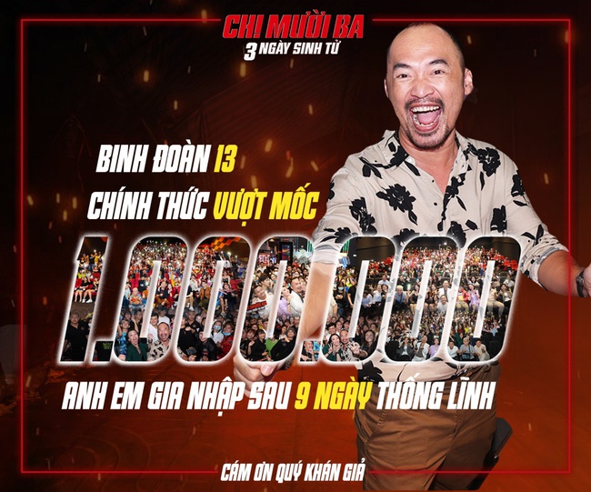 &quot;Chị Mười Ba&quot; bán hơn 1 triệu vé sau 9 ngày, Thu Trang - Tiến Luật hôn nhau giữa cinetour  - Ảnh 3.