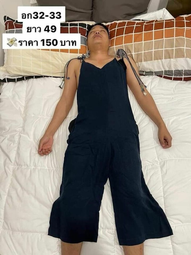 Vợ lợi dụng chồng ngủ để bắt làm người mẫu, mặc từ váy đầm đến croptop để đăng bán online rồi viral khắp "cõi mạng" - Ảnh 2. Vợ lợi dụng chồng ngủ để bắt làm người mẫu, mặc từ váy đầm đến croptop để đăng bán online rồi viral khắp "cõi mạng" - Ảnh 2.