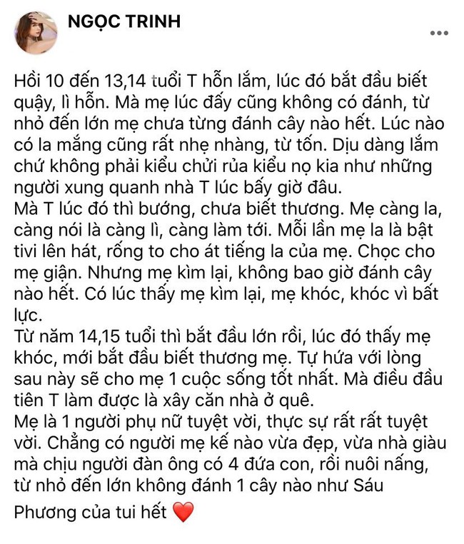 Cuộc sống tràn đầy thị phi là thế, Ngọc Trinh lại trở thành &quot;bé con&quot; bên người mẹ không cùng máu mủ của mình - Ảnh 2.