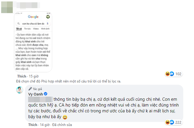Vy Oanh tiết lộ con mình có quốc tịch Mỹ giữa lùm xùm giấy khai sinh không có tên cha - Ảnh 2. Vy Oanh tiết lộ con mình có quốc tịch Mỹ giữa lùm xùm giấy khai sinh không có tên cha - Ảnh 2.